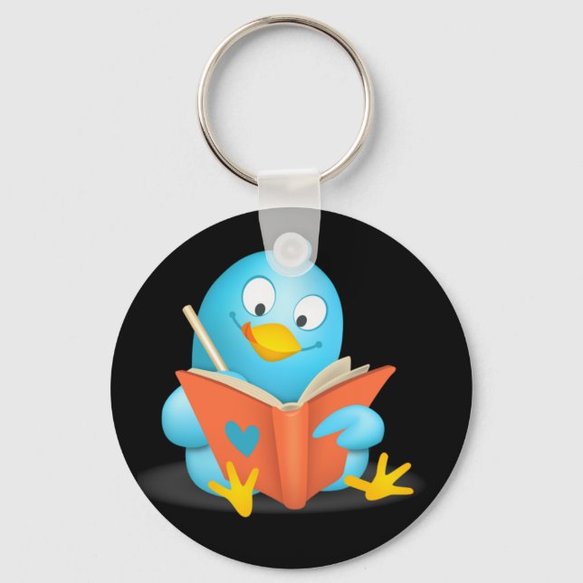 Porte-clés Twitter Mania - Twitter Bird Lecture (Recto)