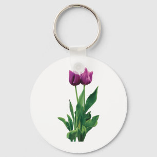 Porte-clés Two Purple Tulips