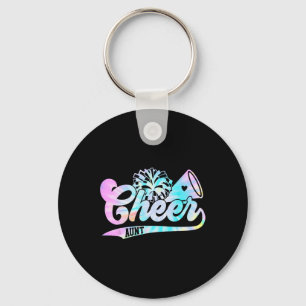 Porte-clés Tye-Dye Cheer Tante Cheerleading Pour Cheerleader