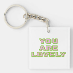 Porte-clés Typographie bicolore - Vous êtes un mantra charman