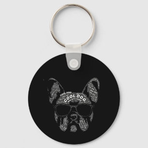 Porte-clés Typographie Bouledogue Français