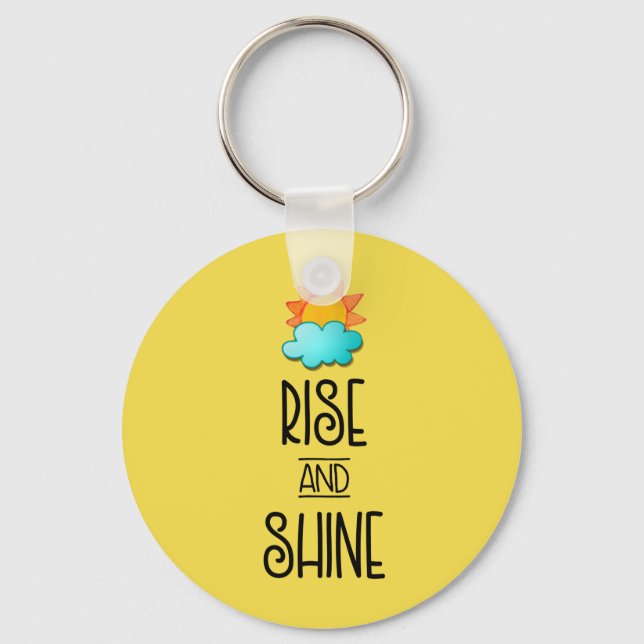 Porte-clés Typographie de la montée et de la brillance avec l (Recto)
