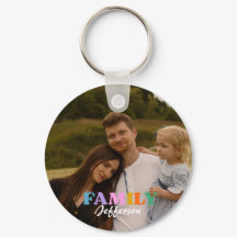 Typographie de script moderne photo famille minima