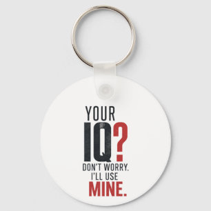 Porte-clés Typographie Sarcasique Smart IQ