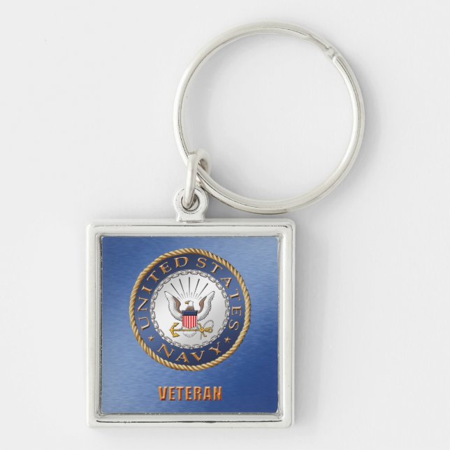 Porte-clés U.S. Porte - clé de vétéran de marine (Devant)