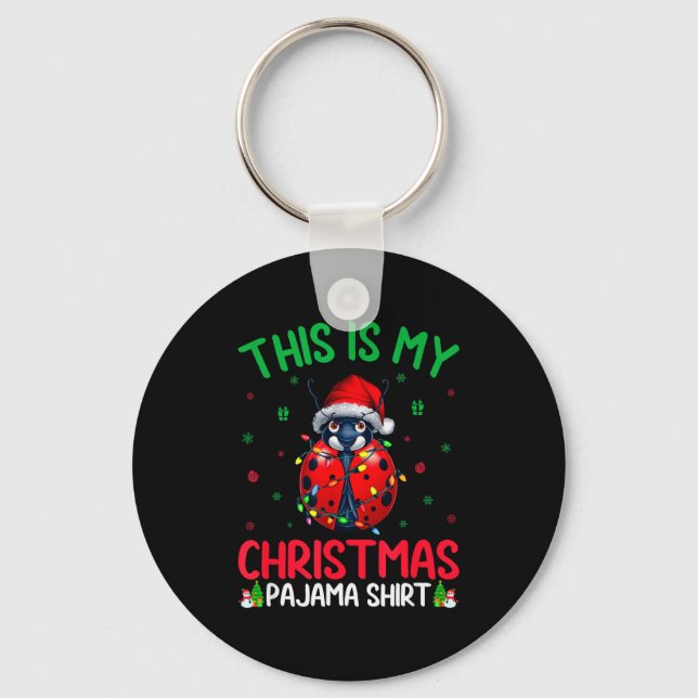 Porte-clés Ugly Xmas Tree Lights Santa Ladybug Christmas Paja (Recto)