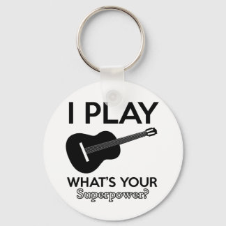 Porte-clés ukelele design réel