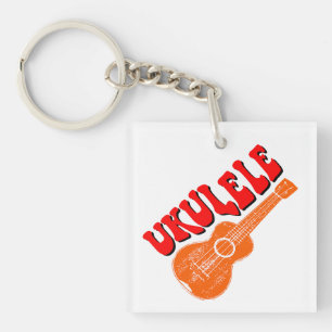 Porte-clés Ukulele Texte Super