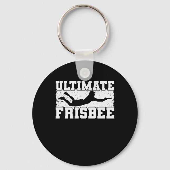 Porte-clés Ultimate Frisbee joue au sport sur la plage (Recto)