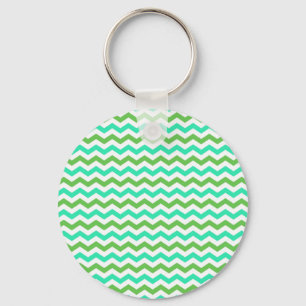 Porte-clés Un chevron vert frais et tendance