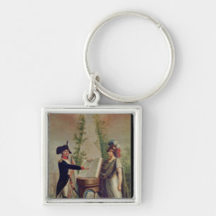 Porte-clés Un dirigeant de la garde nationale jurant un