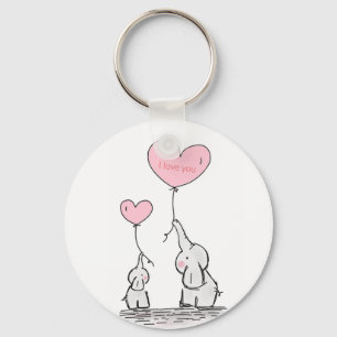 Porte-clés Un éléphant doux et tendance