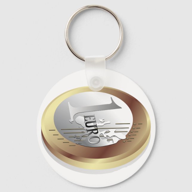Porte-clés Un euro Porte - clé pièce (Recto)