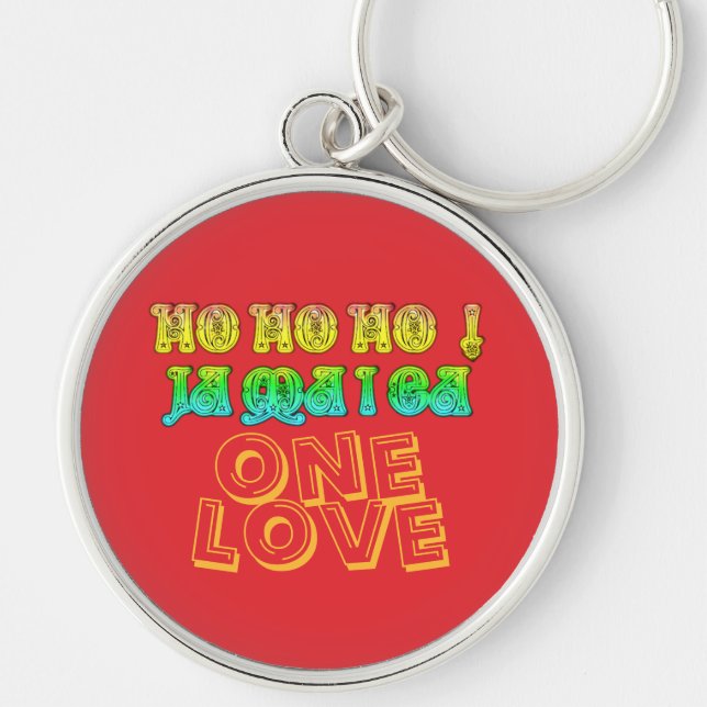 Porte-clés Un Joyeux Noël D'Amour De Jamaïque (Devant)