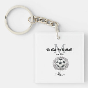 Porte-clés un monogramme de club de football est, année coupe