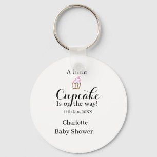 Porte-clés Un petit gâteau arrive nom de la baby shower da