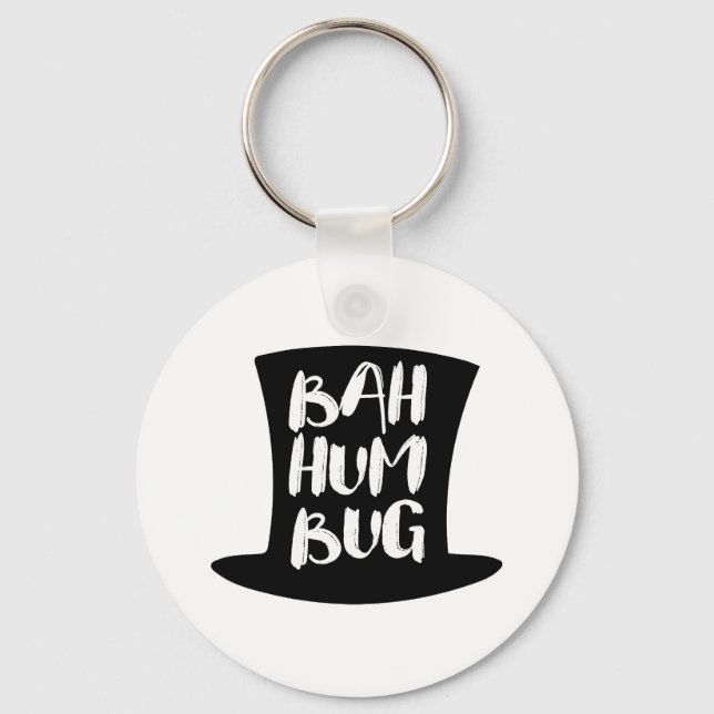 Porte-clés Un Porte - clé de Noël Carol Bah Humbug (Recto)