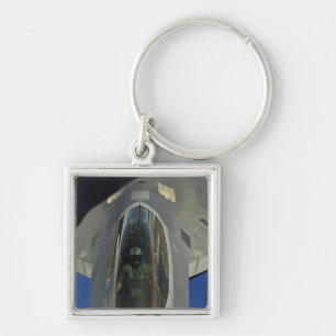 Porte-clés Un Raptor F-22 reçoit du carburant d'un KC-135