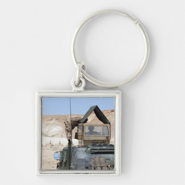 Porte-clés Un soldat instruit un soldat de l'armée irakienne (Devant)