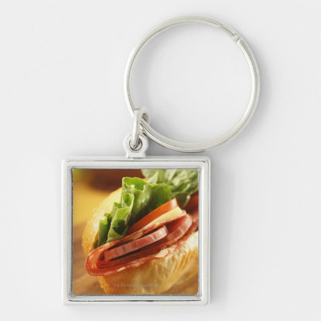 Porte-clés Un sous sandwich italien avec (Devant)