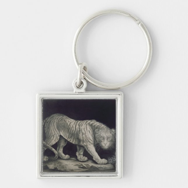 Porte-clés Un tigre de vagabondage (crayon sur le papier) (Devant)