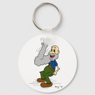 Porte-clés Un vieil homme agite un Porte - clé de la barbe