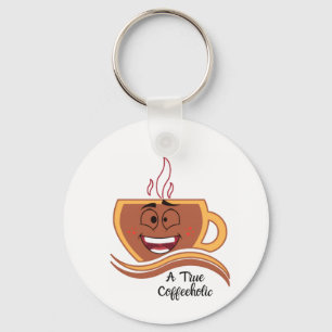 Porte-clés Un Vrai Caféiné Café