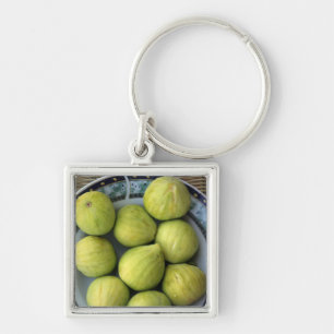 Porte-clés Une assiette de figues méditerranéennes fraîches