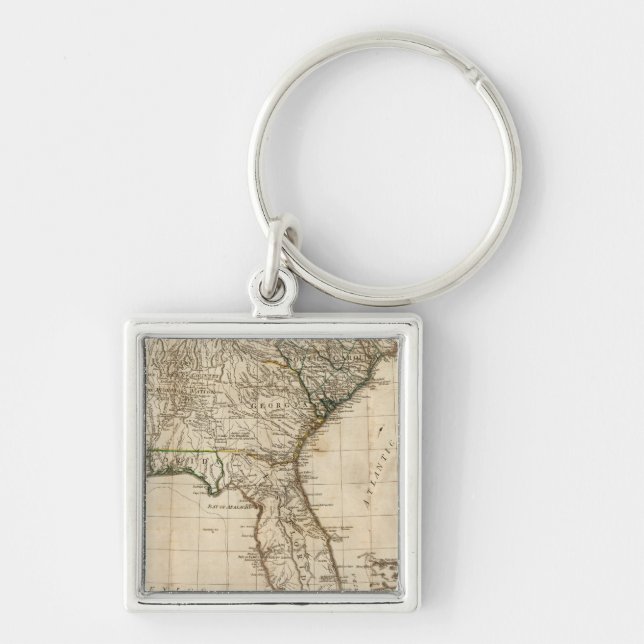 Porte-clés Une carte générale des colonies britanniques du su (Devant)