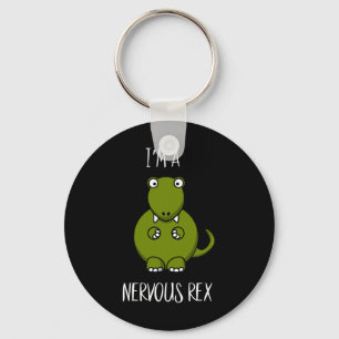 Porte-clés Une comédie nerveux Rex Anxiété Dinosaur Dino T-re