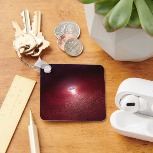 Porte-clés Une Étoile De Neutron Avec Un Disque De Poussière 