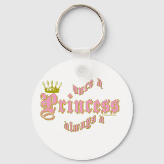 PORTE-CLÉS UNE FOIS UNE PRINCESSE TOUJOURS UNE PRINCESSE