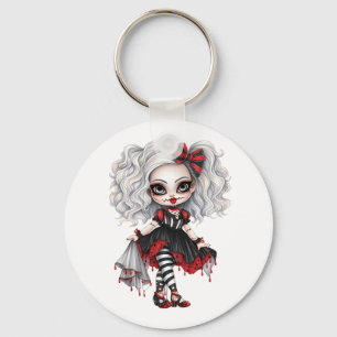 Porte-clés Une mignonne fille Halloween collection de design