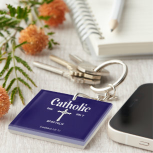 Porte-clés Une Sainte Église Catholique Apostolique Foi