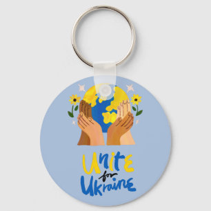 Porte-clés Une unité mondiale pour l'Ukraine