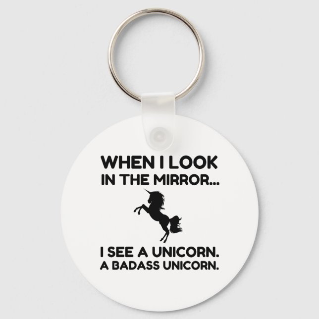 PORTE-CLÉS UNICORN DE BADASS (Recto)