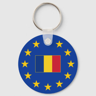 Porte-clés Union européenne Roumanie Porte - clé Bouton de ba