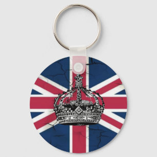 Porte-clés Union Jack Flag Queen of England Diamond Jubilee
