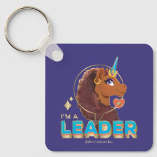 Porte-clés Unique à la licorne "I’m a Leader" Design