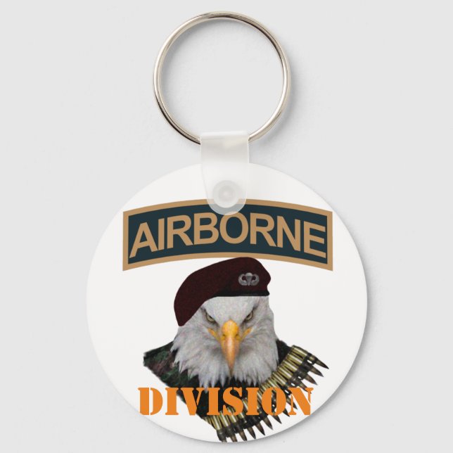 Porte-clés Unités aéroportées style armée aigle (Recto)