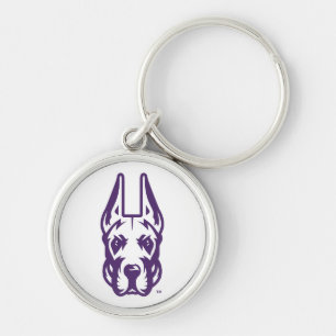 Porte-clés Université d'Albany Chef de la mascotte Great Dane