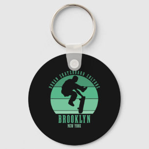 Porte-clés Urne de skateboard de Brooklyn New York City Skate