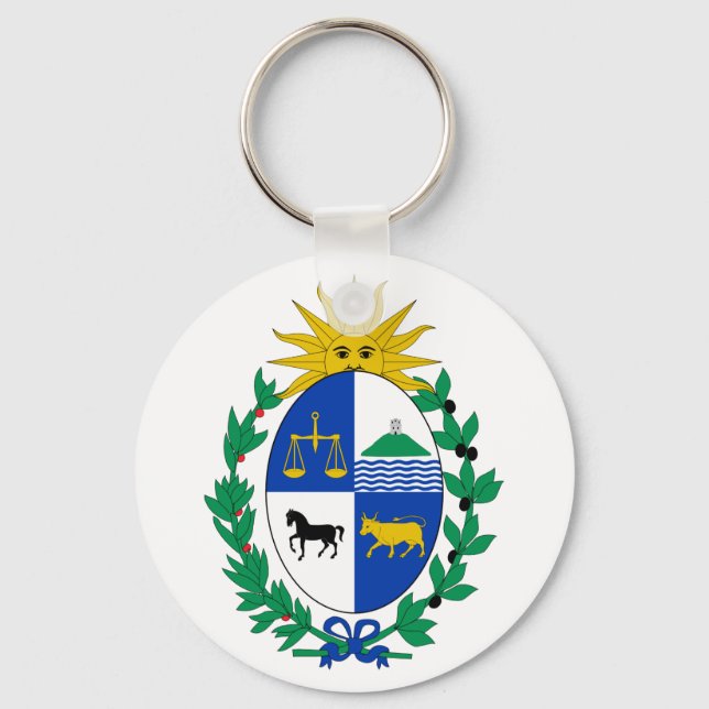 Porte-clés Uruguay Porte - clé d'armoiries (Recto)