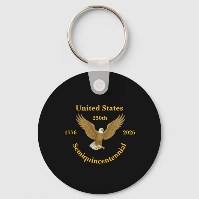 Porte-clés USA 250 Semiquincentennial Plastic Keychain (Recto)