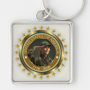 Porte-clés USA 250e anniversaire I Patriotique 1776-2026