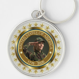 Porte-clés USA 250e anniversaire I Patriotique 1776-2026