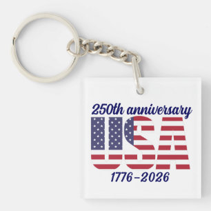 Porte-clés USA 250e anniversaire Semiquincentenaire 1776–2026