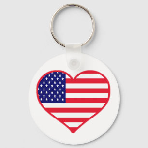 Porte-clés USA Love