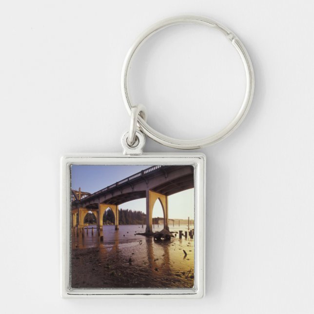 Porte-clés USA, Oregon, Florence. Siuslaw Bridge et (Devant)