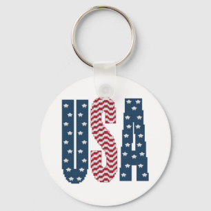 Porte-clés USA Stars and Stripes Porte - clé